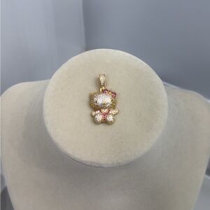 Hello Kitty Gold and Pink pendant